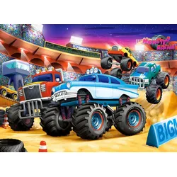 Castorland Puzzle Castorland B-070077 Monster Truck Show, Puzzle 70 Teile, Puzzleteile