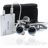 CNCEST Lupenbrille Zahnarzt, Dental Lupenbrilles Mit Led Scheinwerfer Headlight Licht, 3.5x 420mm Lupenbrille Mit Licht Zahnarzt Für Alle Type Von Chirurgischen Operation