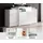 Home Affaire Sideboard URBAN III 150 x 80,7 x 39 cm Weiß / Eiche Wotan