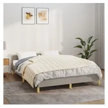 vidaXL Gewichtsdecke Hellcreme 120x180 cm 9 kg Stoff
