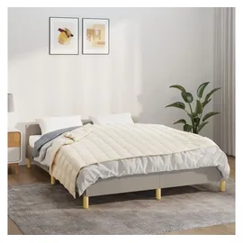 vidaXL Gewichtsdecke Hellcreme 120x180 cm 9 kg Stoff