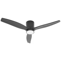 LUCANDE LED-Deckenventilator Sorin, schwarz, DC, leise, IP44