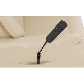 Hukla Relaxsessel Pascal Leder 83 x 105 x 90 cm Creme drehbar