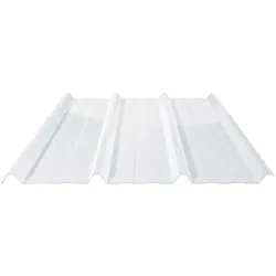 Polycarbonat Spundwandplatte | 45/1000 | 1,00 mm | Klar | 2500 mm