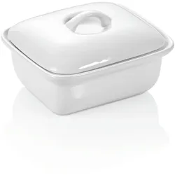 18x Butterdose für 250 Gramm Stück weiß, Porzellan