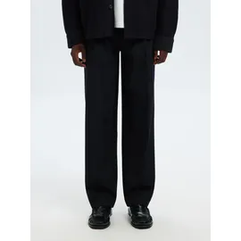 Selected Loose Fit Bundfaltenhose mit Gürtelschlaufen Modell FINN Marine, XL