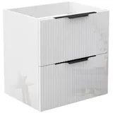 duschspa Waschtisch Unterschrank Waschtischunterschrank Waschbeckenunterschrank Badschrank, 50-120cm Hängeschrank, Matt / Hochglanz 50 cm x 52 cm x 38.8 cm