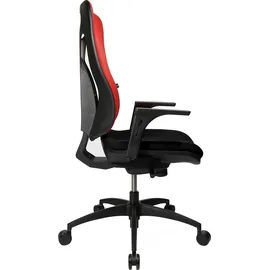 TOPSTAR Net Pro 100 mit Armlehnen schwarz/rot
