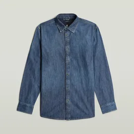 G-Star Clean Slim Hemd - Mittelblau - Herren - XXL