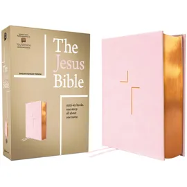 Zondervan The Jesus Bible, ESV Edition, Leathersoft over Board, Pink