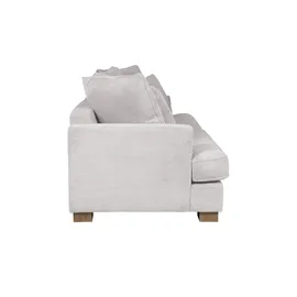 Soho Couch Webstoff 3-Sitzer Weiß
