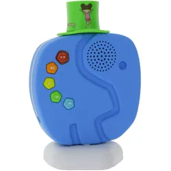 TechniSat Technifant Audioplayer Bluetooth-Lautsprecher für Kinder inkl. Nachtlicht mit MP3 bespielbarem Hütchen und leistungsstarkem Akku Blau