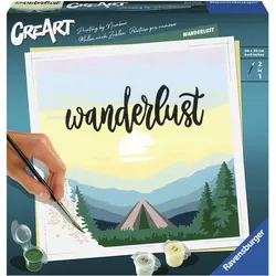 Malen nach Zahlen RAVENSBURGER "CreArt, Wanderlust", bunt, Malvorlagen, KinderB:20cm H:20cm, Made in Europe, B:20cm H:20cm