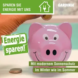 GARDINIA Seitenzug-Rollo 202 x 180 cm Weiß