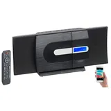 Auviso Vertikale Design-Stereoanlage, FM/DAB+, Bluetooth, CD, MP3, AUX, 40 W