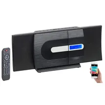 Auviso Vertikale Design-Stereoanlage, FM/DAB+, Bluetooth, CD, MP3, AUX, 40 W