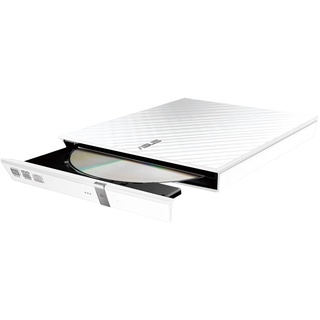 HP ASUS SDRW-08D2S-U Lite externer Slim DVD Brenner (8x DVD±R, 6x DVD±R DL, 5x DVD-RAM, USB 2.0) inkl. Cyberlink Power2Go, weiß
