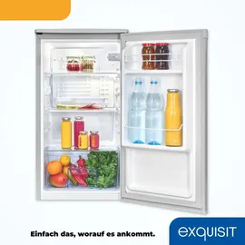 Exquisit KS85-V-091E Kühlschrank (75 l, 843 mm hoch, Grau)