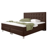 interbed Boxspringbett - braun - H3 - 180x200 cm