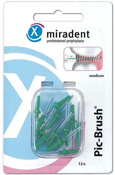 miradent Pic-Brush® Ersatz-Interdentalbürsten grün medium 2,2 mm