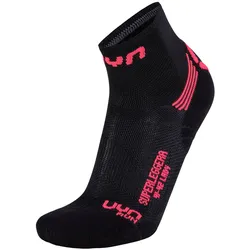 UYN Run Superleggera Laufsocken Damen black/coral 37-38