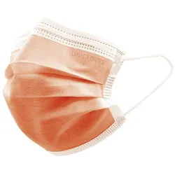 Unigloves OP- Mundschutz Profil Plus - Gesichtsmaske  500 Stk - latexfrei - orange