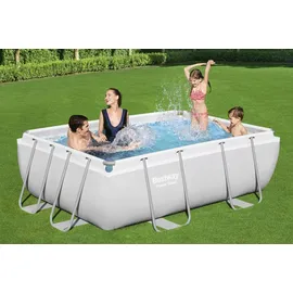 BESTWAY Power Steel Frame Pool Set 282 x 196 x 84 cm inkl. Filterpumpe