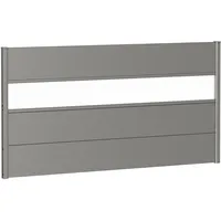 Biohort Sichtschutzelement 180 x 91 cm Quarzgrau Metall