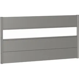 Biohort Sichtschutzelement 180 x 91 cm Quarzgrau Metall