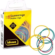 IDENA Gummiringe mehrfarbig Ø 4 cm 80 St.