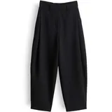 Someday Catsby Barrel Bundfaltenhose Schwarz 40
