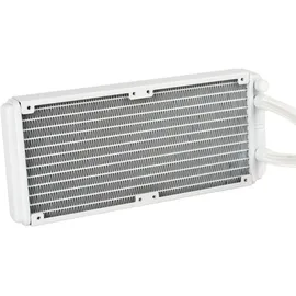 Silverstone SST-PF240W-ARGB-V2 - PermaFrost Premium-Wasserkühler, zweifach einstellbare 120-mm-PWM, ARGB, Intel/AMD, weiss
