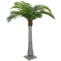 vidaXL Palme Künstlich 15 Blätter 200 cm Grün, - vidaXL