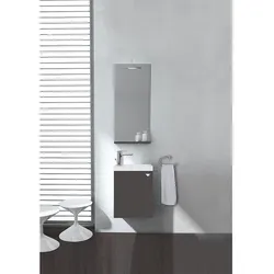 Gäste-Badmöbel-Set Elyp, Breite 400 mm (Ausführung: Farbe anthrazit matt)
