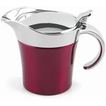 Weis doppelwandige Thermo Sauciere aus Edelstahl in der Farbe dunkelrot, 15856, Rot