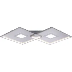 Deckenlampe Fernbedienung Schlafzimmerlampe dimmbar LED Deckenleuchte, CCT-Schaltung Memory, LED 49W 2400lm warmweiß-neutralweiß, LxBxH 96x56,6x6 cm