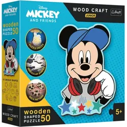 TREFL 20199 Holzpuzzle 50 Teile – Mickey Maus