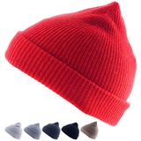 Golden Goat Berkeley Winter Rip Strick Mütze Beanie Unisex 100% Kaschmir Wolle Farbe: cloud grey