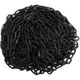 vidaXL Absperrkette 30 m Ø6 mm Schwarz
