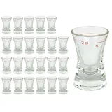 VAN WELL 24er Set Schnapsgläser Wachtmeister von Schott Zwiesel mit Eichstrich 2cl