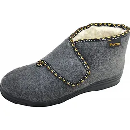 Fischer Hausschuhe in grau, 40