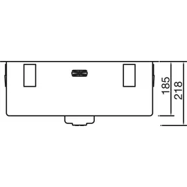 Solido Cablpp50r10 rechts Einbau Flächenbündig Edelstahl Handbetätigung 440 x 185 mm