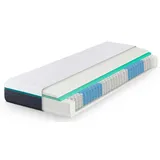 Z-hom 7 Zonen Matratze, 2 in 1 Kaltschaummatratze, Öko-Tex Zertifiziert, Höhe 18 cm, Härtegrad H2/H3, Memory Schaum, Air-HRX-System, Rollmatratze (140x200 cm)