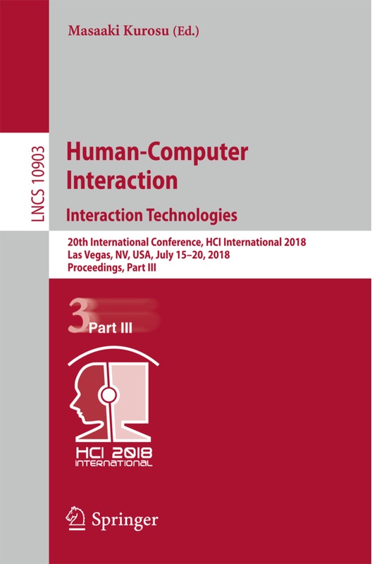 Human-Computer Interaction. Interaction Technologies, Kartoniert (TB)