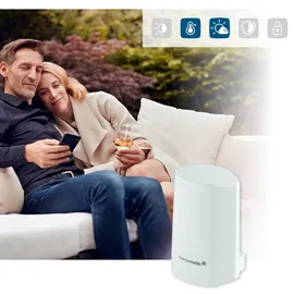 eQ-3 Homematic IP Temperatur- und Luftfeuchtigkeitssensor außen weiß,
