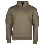 Mil-Tec Tactical Sweatshirt m. Zipper ranger green, Größe M