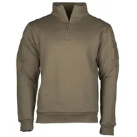 Mil-Tec Tactical Sweatshirt m. Zipper ranger green, Größe M