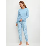 CALIDA Lovely Nights Pyjama Blau 36/38