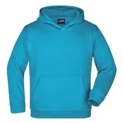 Kinder Kapuzensweatshirt JN047K, türkis, Größe XXL - türkis - XXL