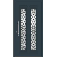 Aluminium Landhaustür "MARIA" 78 mm RC2 Anthrazit RAL 7016 beidseitig innen öffnend DIN links